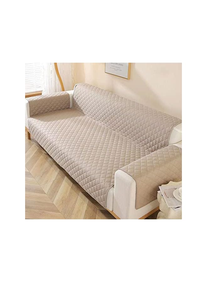 The Bros غطاء أريكة مقاوم للماء غطاء أريكة غير قابل للانزلاق غطاء وسادة أريكة قطعة قماش كاملة لحماية الأثاث للحيوانات الأليفة والأطفال والكلاب والقطط (190 × 196 سم) - Image 4