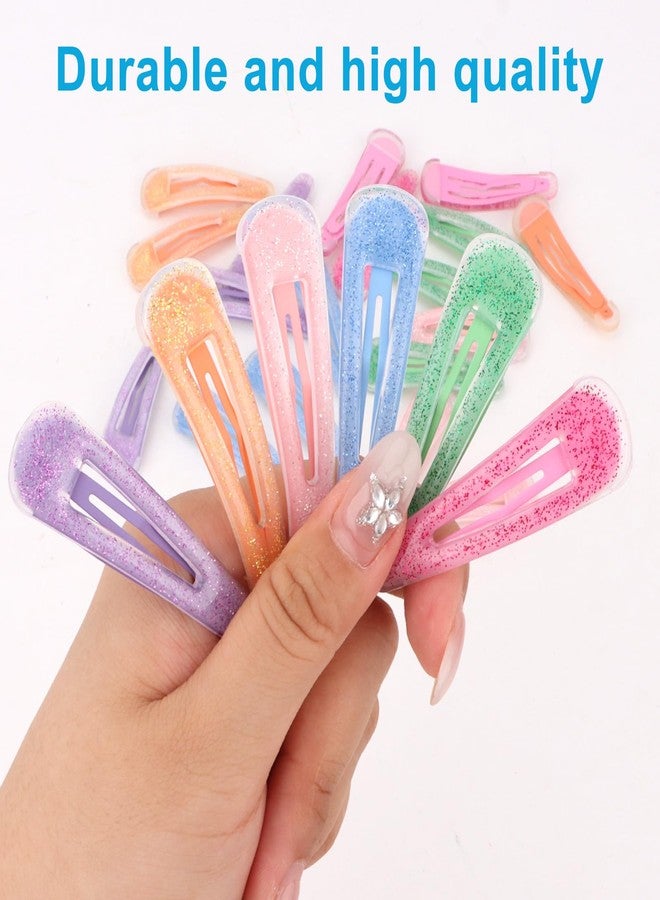 KIUEZIR 24PCS Colorful Snap Hair Clips for Girls Women Nonslip, Cute Hair Barrettes for Girls, Stylish Hair Accessories for Toddler Kids - Image 2