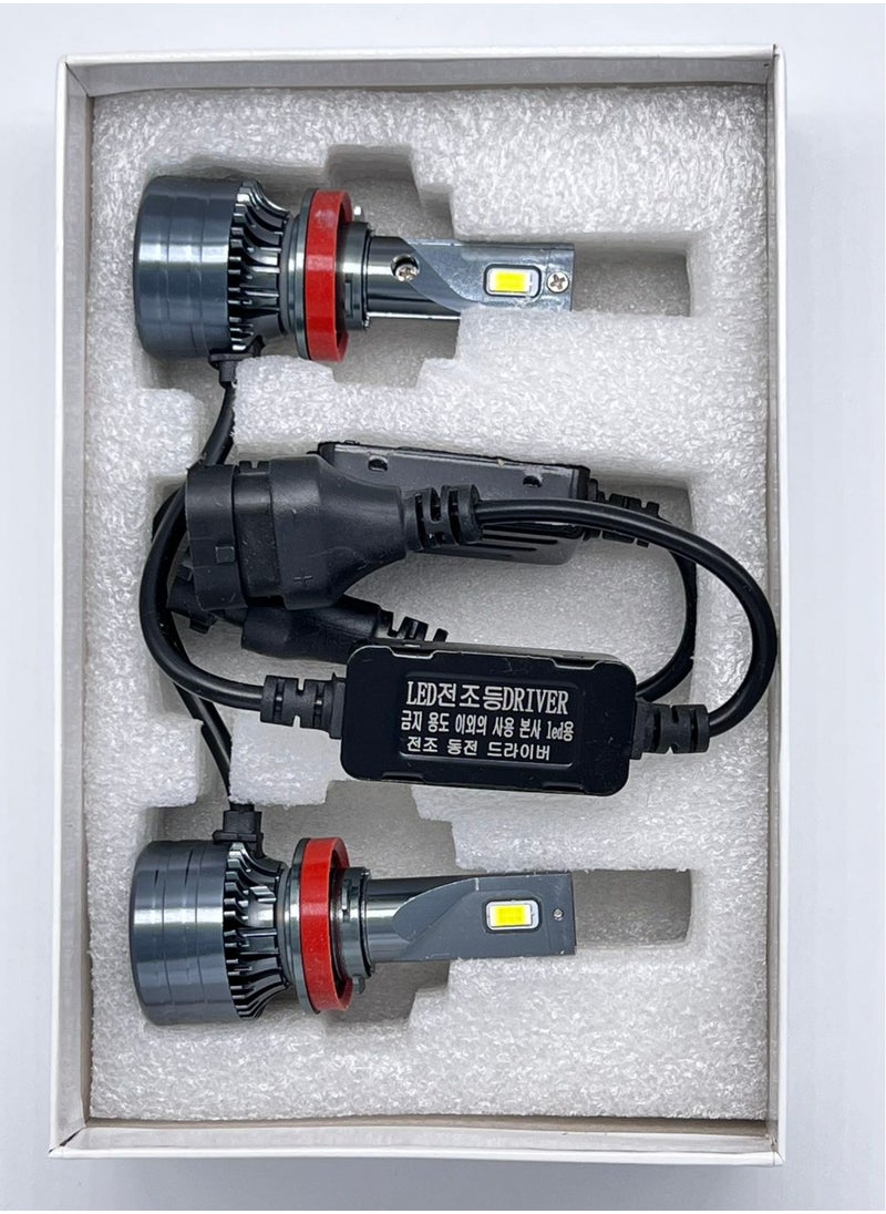 General - Generic 2pieces H11 LED HL Headlight Bulbs IP68 Waterproof Car LED Headlight Bulbs 6000K 50000LM Bright LED Headlights 2pcs (Korea) - Image 1