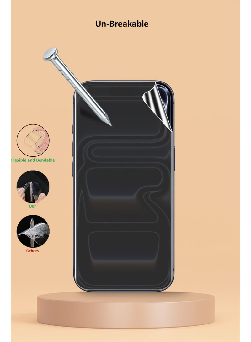 Techie iPhone 17 Pro Screen Protector – Matte Privacy HD Hydrogel Film, Full Coverage, Anti-Scratch, Self-Healing, Smooth Touch, Bubble-Free, Easy Installation (Hoco Series) - Image 4