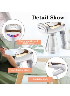 Generic Clothes Steamer Handheld Folding Household Mini Travel Ironing Machine Persistent Steam Fabric Wrinkles Remover Suitable For A Variety Of Fabrics  - Image 2