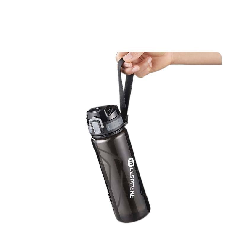 قارورة مياه رياضية باللون الأسود - 650 ml مع مقبض بمقبض سهل الحمل للرحلات اليومية لترتيب الأغراض للاستخدام العملي - Image 5