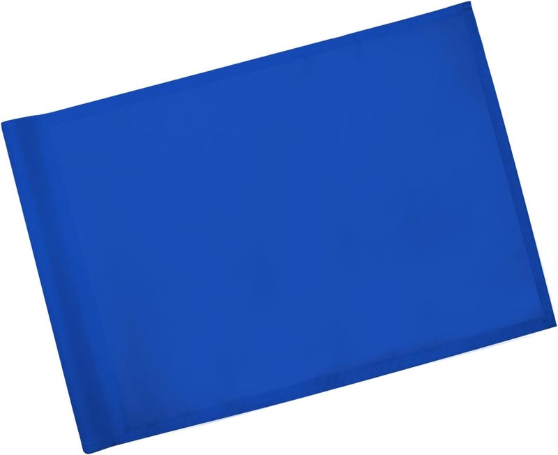 KINGTOP Golf Flag 20x14 Inch - Plain Blue, 420D Nylon, Tube Inserted - Standard Putting Green Flags for Backyard Practice, Golf Courses, Country Club, 1-Pack - Image 1