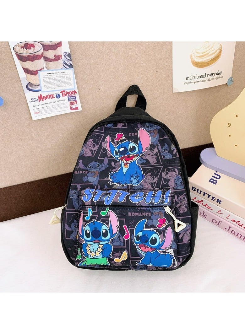 Stitch Children's Large Capacity Schoolbag Boys And Girls Cute Cartoon Backpack Outdoor Leisure Backpack