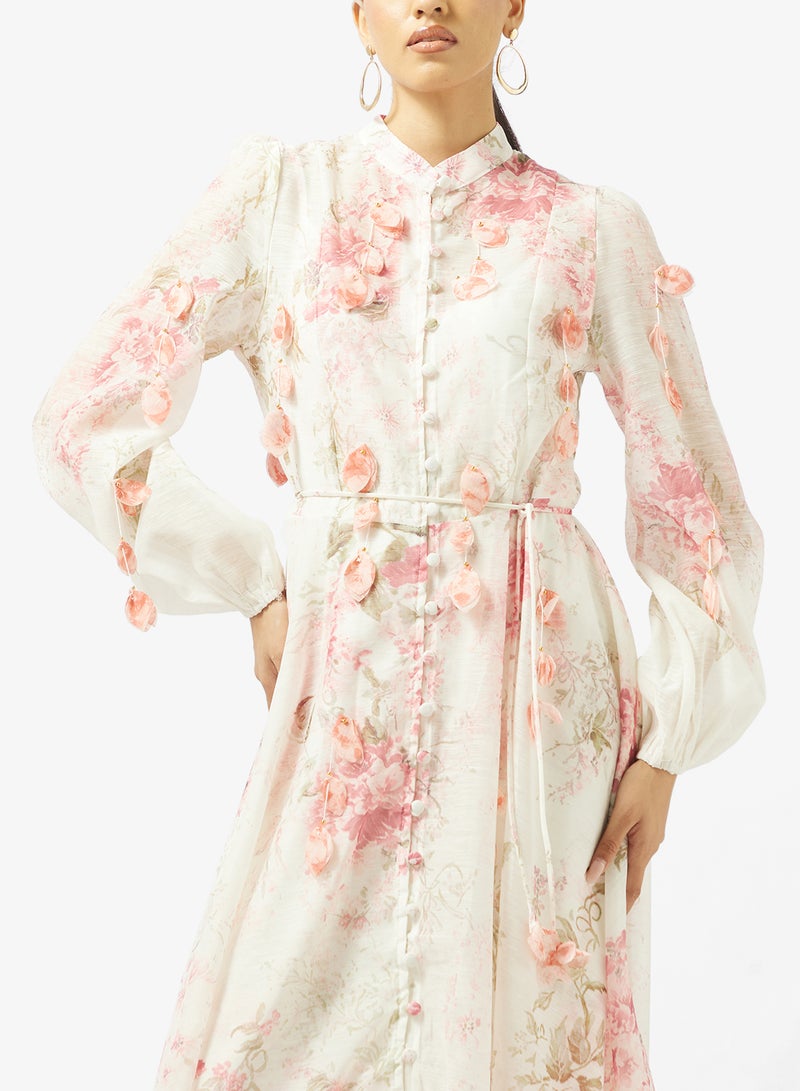 خزانة فستان بطبعة زهور - Image 3