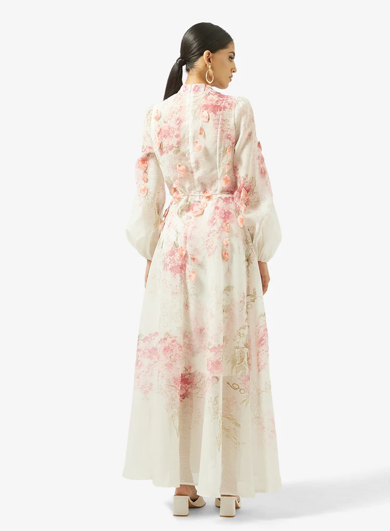 خزانة Floral Print Dress