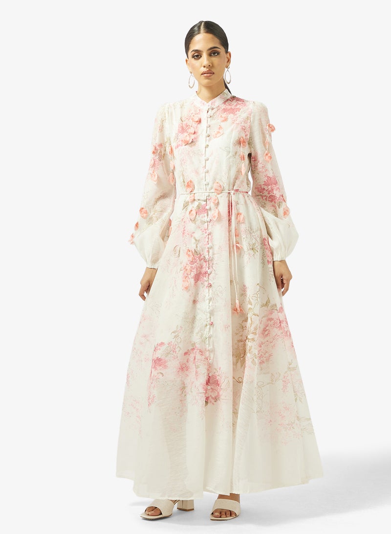 خزانة فستان بطبعة زهور - Image 4