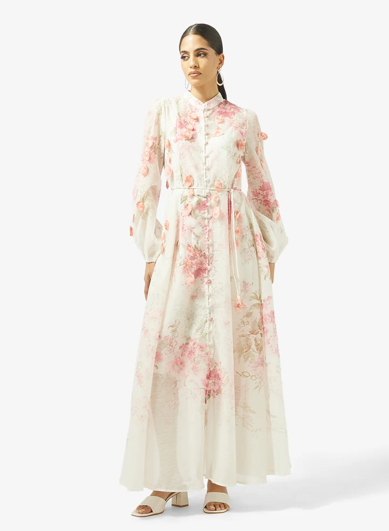 خزانة Floral Print Dress