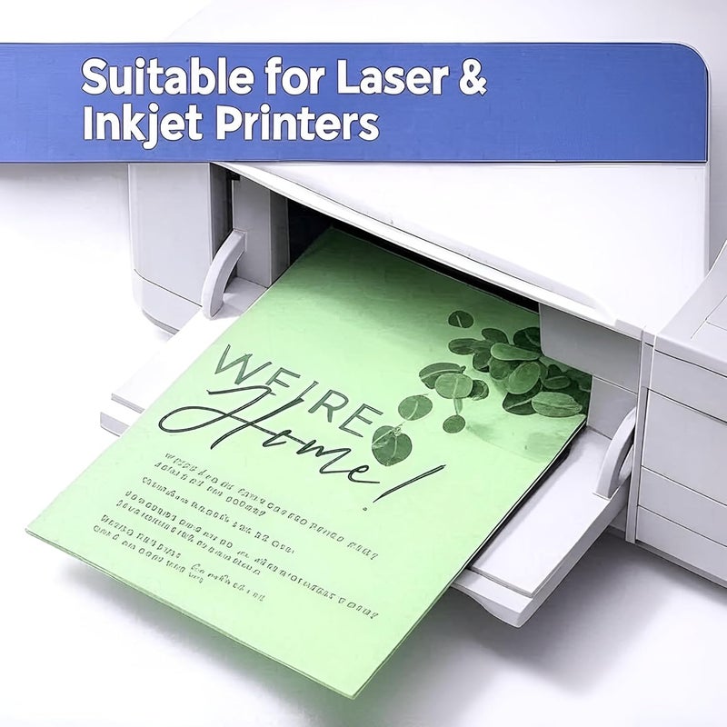 OPENFIRST A4 Premium Mint Green Paper – 80 GSM Ultra Smooth Finish | Double Side Printable Colored Sheets For Invoicing, Office, Craft, Letterhead & Projects | Pack of 100 Sheets (Mint Green) - Image 2