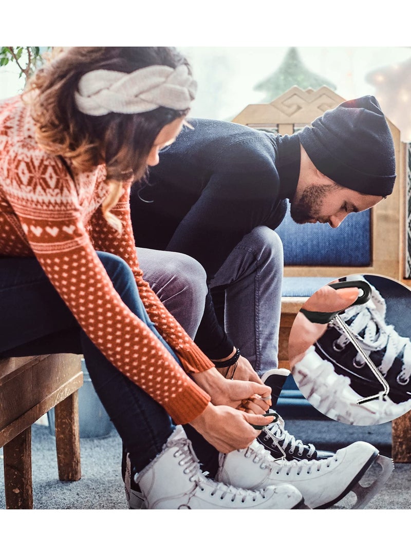 SOLARAE 2 Pieces Ice Skate Lace Tightener Tool, Figure Skate Wire Lace Tightener Puller Tool, Sports Folding Lace Tightener for Ice Skates Figure Skates Boots Shoes - Image 3