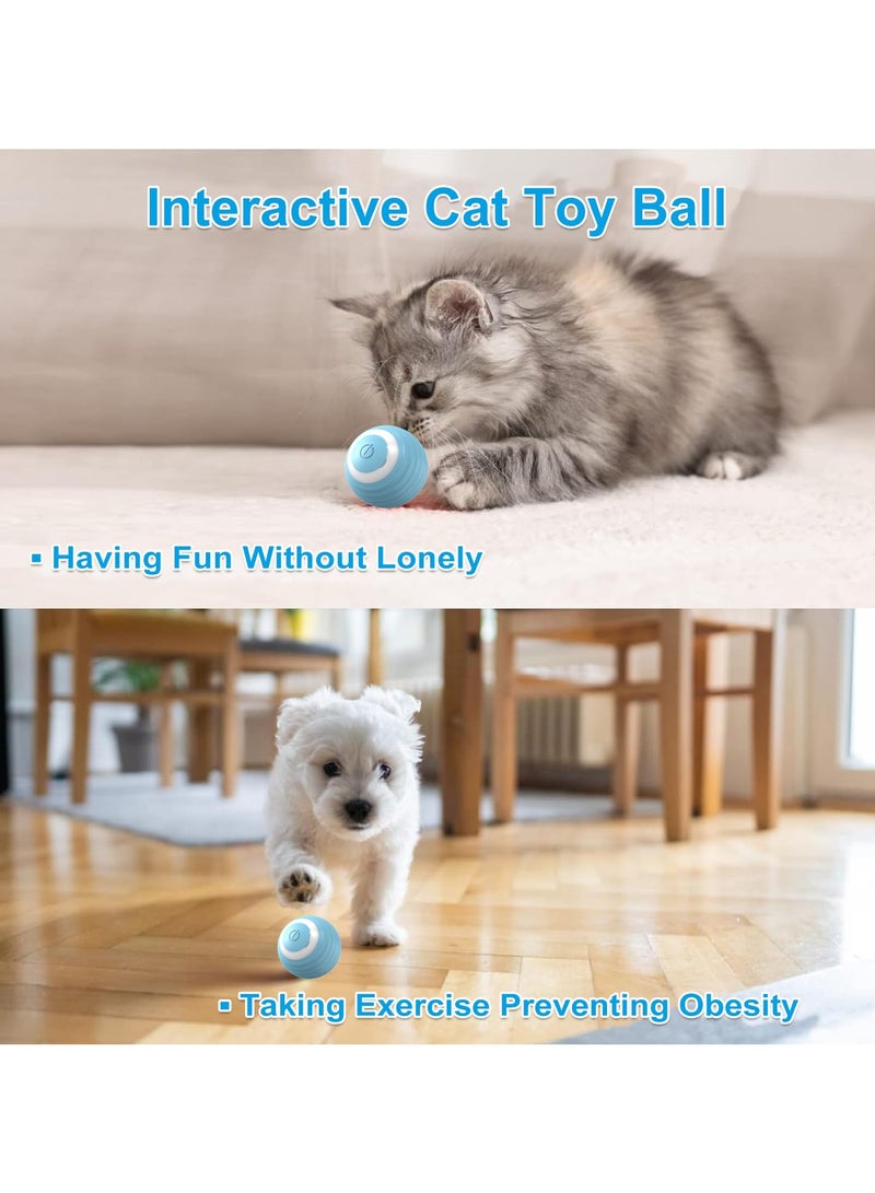 RTYY Interactive Cat Toy Ball,  Smart Ball cat Toy for Indoor Cat Kitten,Cat Toys Gift for Your Kitty (Blue) - Image 4