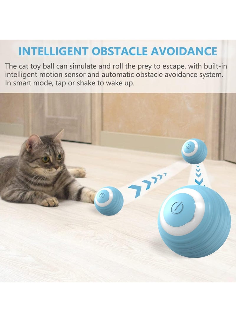 RTYY Interactive Cat Toy Ball,  Smart Ball cat Toy for Indoor Cat Kitten,Cat Toys Gift for Your Kitty (Blue) - Image 5