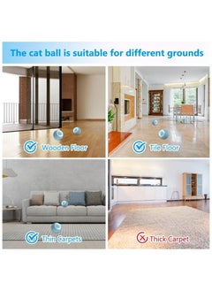 Interactive Cat Toy Ball,  Smart Ball cat Toy for Indoor Cat Kitten,Cat Toys Gift for Your Kitty (Blue) - pzsku/ZD68D4FB5F234D0005631Z/45/_/1731654336/95925c50-fae9-4663-95e1-3fc767a9b097