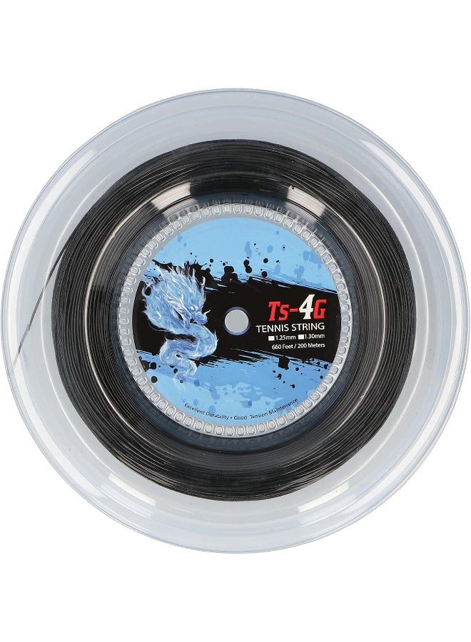 EVTSCAN EVTSCAN 200m Durable Polyester Tennis Racket String Round Strike‑Resistance Hard Racquet String - Image 5