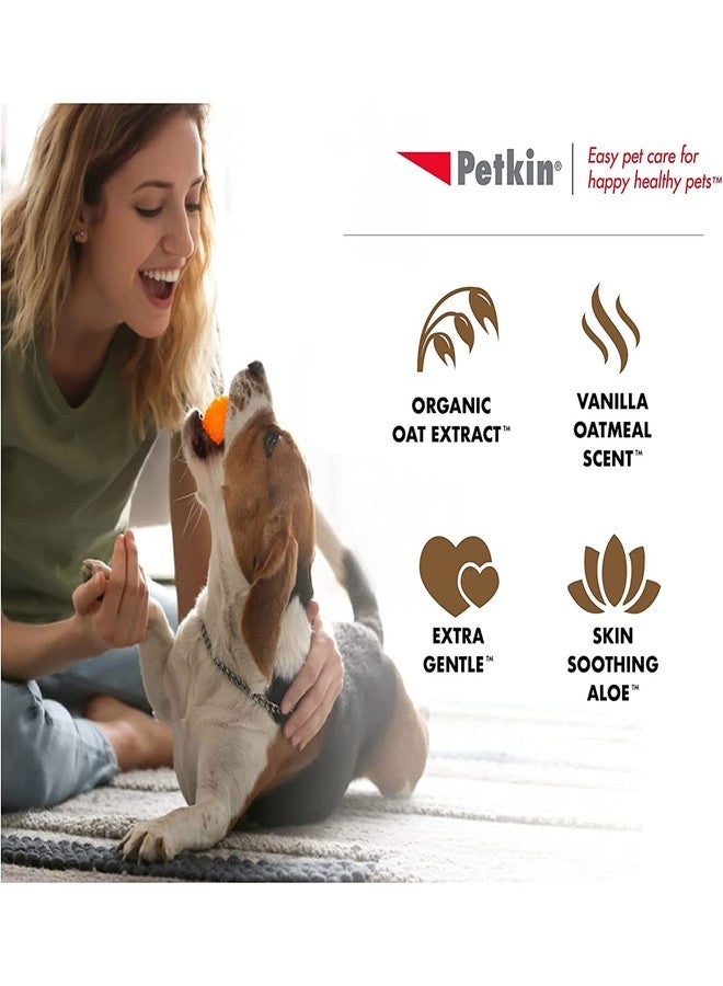 Petkin Big N' Thick Oatmeal Pet Wipes for Dogs and Cats, Wipes Away Daily Dirt and Odor, Cleans Face, Ears, Body and Eye Area, Super Convenient, Ideal for Home or Travel 100 Wipes - Image 5