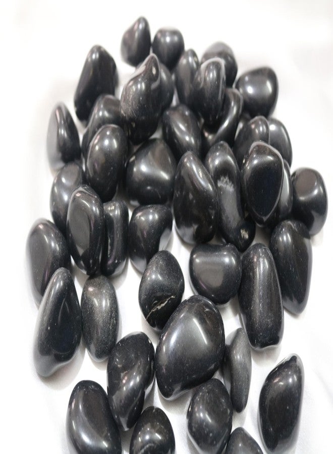 Wowtag Black,White and Grey Combo Polished Pebbles, 2-4 CM,1.95 KG, for Plant pots, Aquarium, Garden, Home Decoration, Vase Filler, Craft Work - Image 5
