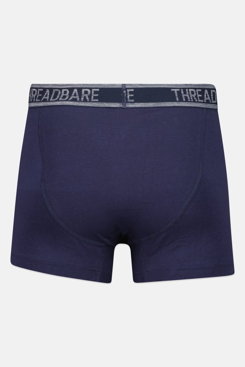 Threadbare Men 3 Pieces Brand Logo Boxers, Multicolor - Image 3