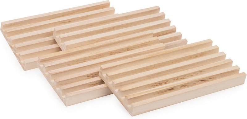 Spin Master Games Wood Domino Racks, Set of 4 Trays for Mexican Train and Other Dominoes Games, for Families and Kids Ages 8 and up - Image 3