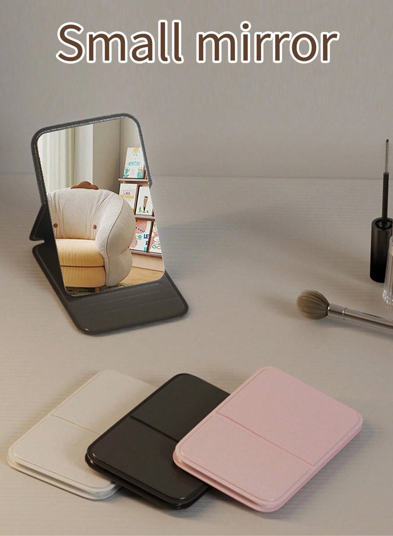 Loquat Pocket Mirror, Portable Folding Compact Makeup Mirror for Quick Touch-ups on the Go - White - Image 3