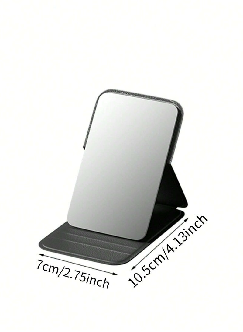 Loquat Pocket Mirror, Portable Folding Compact Makeup Mirror for Quick Touch-ups on the Go - White - Image 2