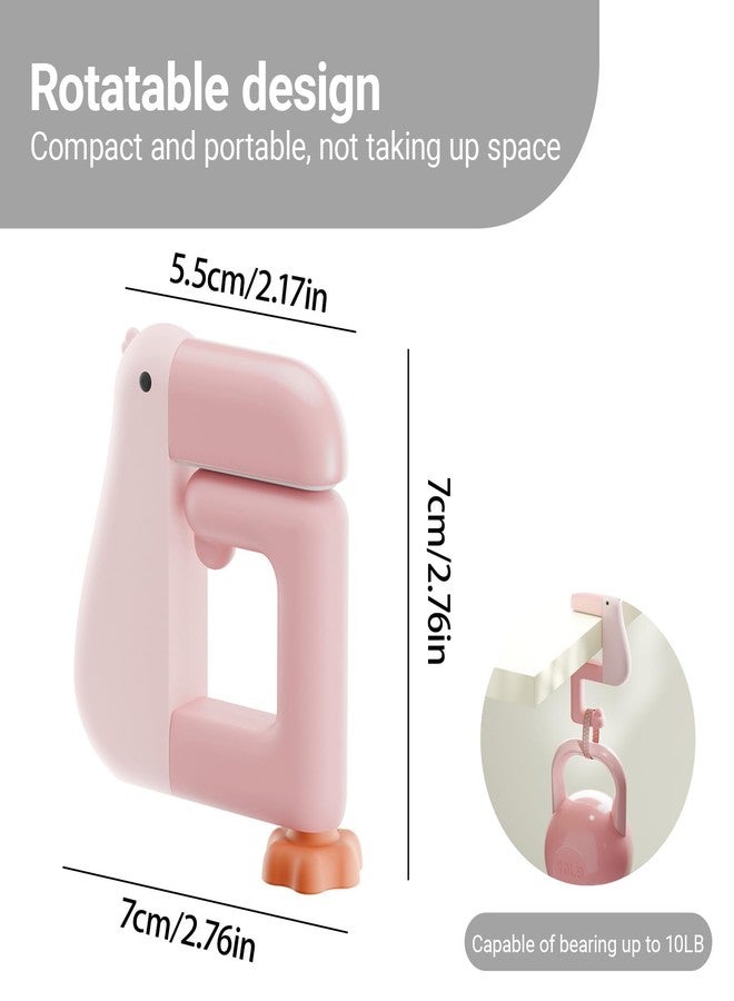 Swicado Portable Duck Shaped Detachable Non-Slip Folding Table Hook - No-Drill Purse Hanger & Bag Clamp for School/Office Desk Storage & Organization - Image 2