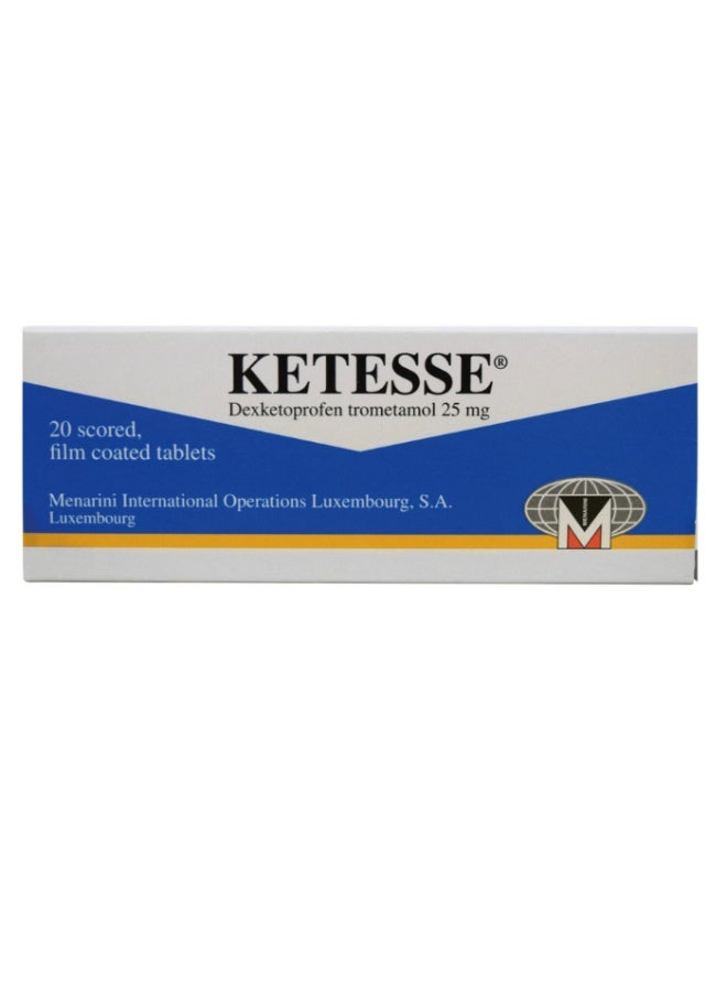 Ketesse  Fast-Acting Pain Relief Tablets 20’s