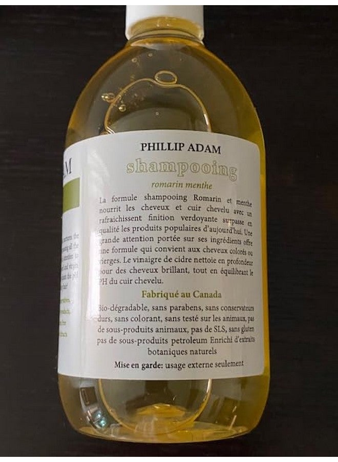 PHILLIP ADAM Rosemary Mint Shampoo For All Hair Types - Gentle, Sulfate Free And Paraben Free - Enhance Shine - 12 Ounce - Image 5