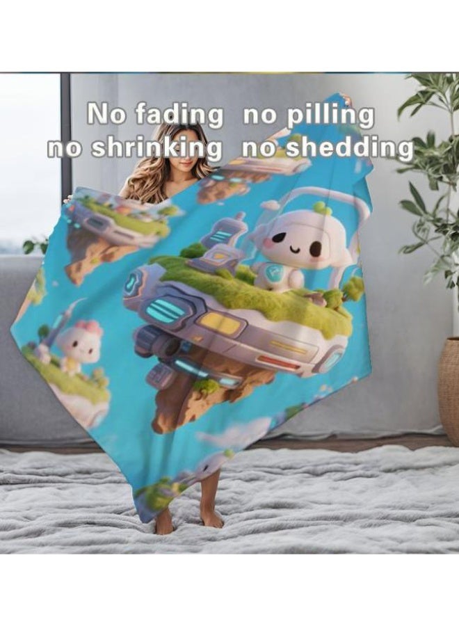 عام بطانية رقيقة من الفانيلا الكرتونية للأطفال والرضع (دافئة ومريحة، ومناسبة للنوم والألعاب) 70 سم * 100 سم - Image 3