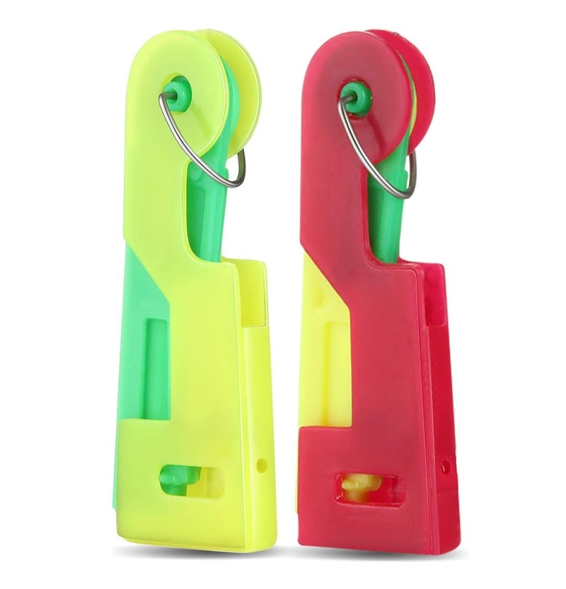 Embroidery Needle Threader Tool 2 Pcs Sewing Machine Needle Threader for Hand Sewing Needlework Small Eye Needles Embroidery Craft Knitting Quilting - Image 1