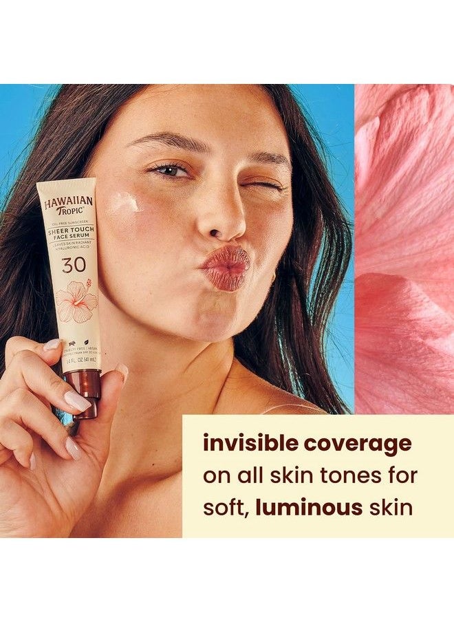 Hawaiian Tropic - Sheer Touch Face Serum SPF 30 14oz : Hyaluronic Acid Serum for Face Sunscreen Serum Face Serum for Women and Men Hydrating Serum for Face : Travel Sunscreen SPF 30 14oz - Image 1
