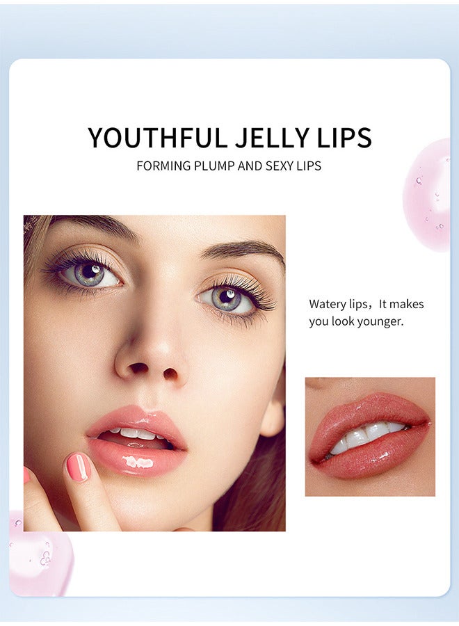 QiBest Hydrating Lip Oil Clear Lip Gloss - High Glossy Liquid Lipstick Lip Makeup - Non-Sticky - Long Lasting Moisturizing Nourishing Shimmery Lip Plumping - Glosses Lip Care - Image 3