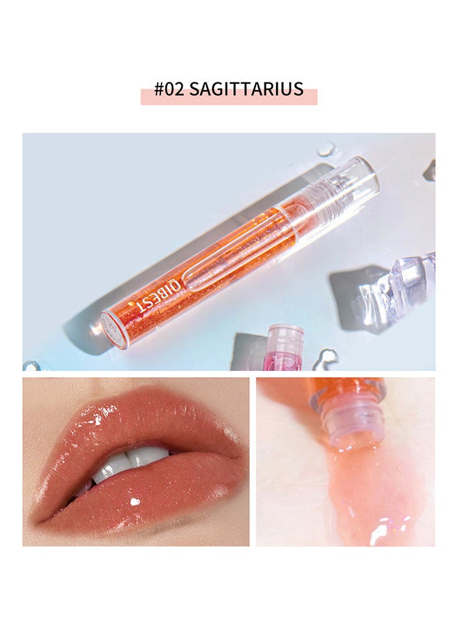 QiBest Hydrating Lip Oil Clear Lip Gloss - High Glossy Liquid Lipstick Lip Makeup - Non-Sticky - Long Lasting Moisturizing Nourishing Shimmery Lip Plumping - Glosses Lip Care - Image 2