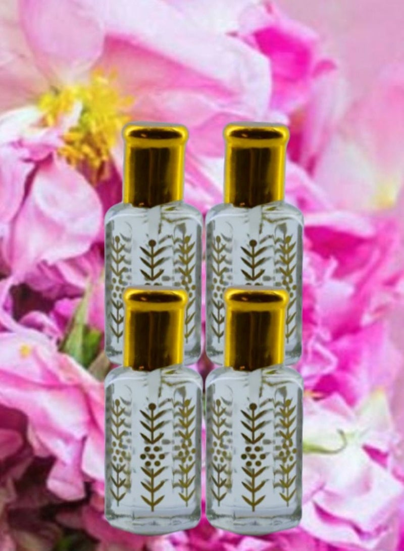 4 Pieces Natural Istanbul Flower Fragrance Perfume Oil 12 Ml
