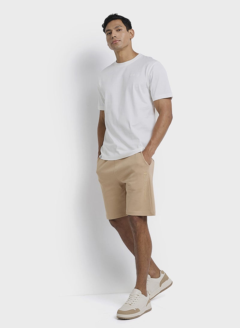 Ben Sherman Elastic Waistband Knitted Shorts - Image 5