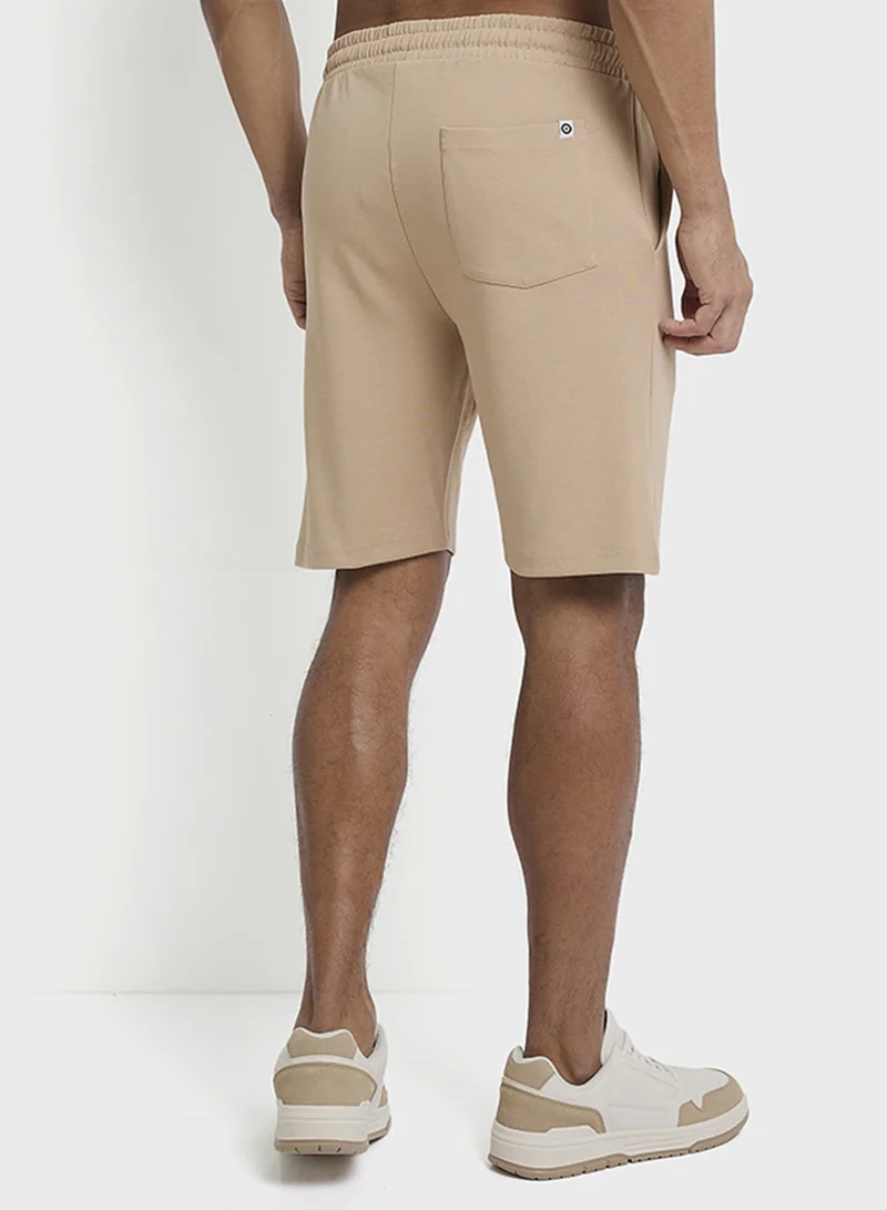 Ben Sherman Elastic Waistband Knitted Shorts