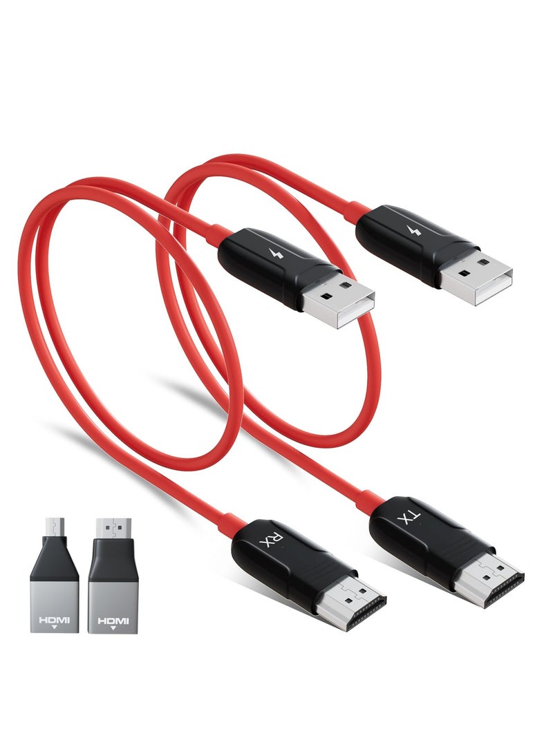 SYOSI Wireless HDMI Transmitter and Receiver Wireless HDMI Extender 165FT/50M Long Range Support 2.4 or 5GHz Wireless Plug and Play for Streaming Video or Audio from Laptop PC Smartphone to HDTV or Projecto - Image 1