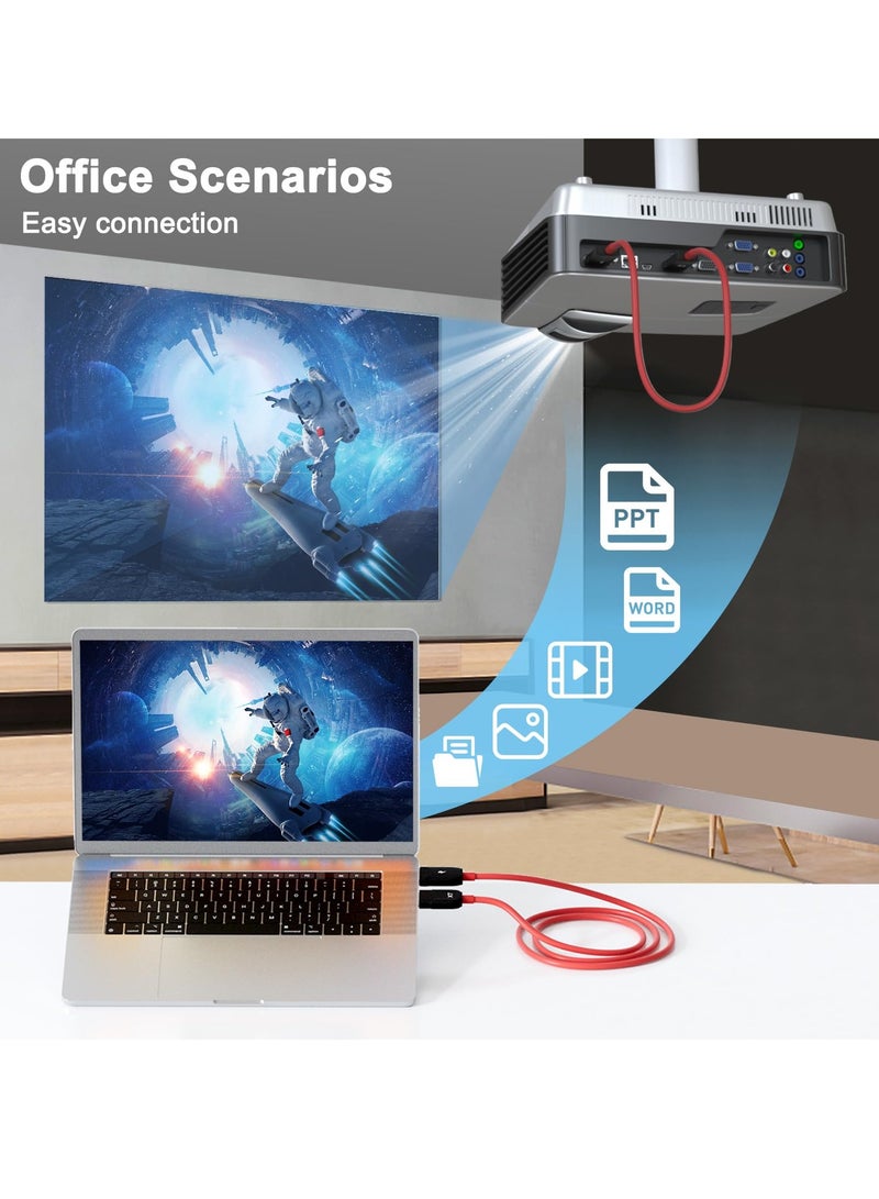 SYOSI Wireless HDMI Transmitter and Receiver Wireless HDMI Extender 165FT/50M Long Range Support 2.4 or 5GHz Wireless Plug and Play for Streaming Video or Audio from Laptop PC Smartphone to HDTV or Projecto - Image 3