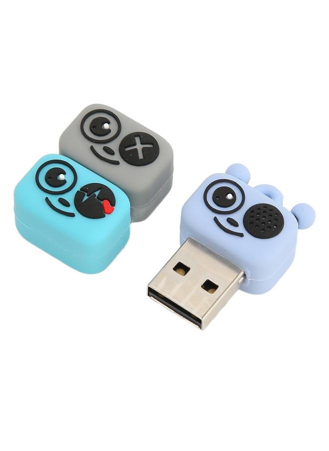 Thoraya PVC Cartoon Bee Car Music USB Flash Drive Three Bees - Blue 128GB  - Image 3