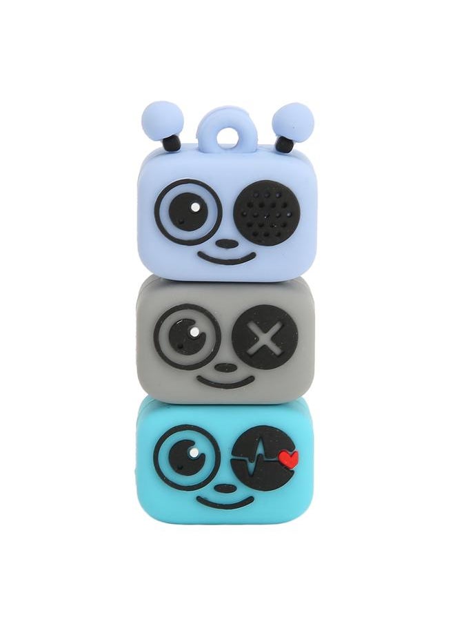 Thoraya PVC Cartoon Bee Car Music USB Flash Drive Three Bees - Blue 128GB  - Image 1