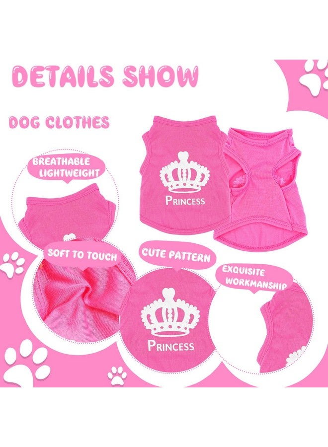 4 Pieces Puppy Clothes for Small Dogs Girl Summer Soft Puppy Clothes Cute Chihuahua Teacup Dog Clothes Female Dog Shirts Pet Clothing (X-Small) - Image 5
