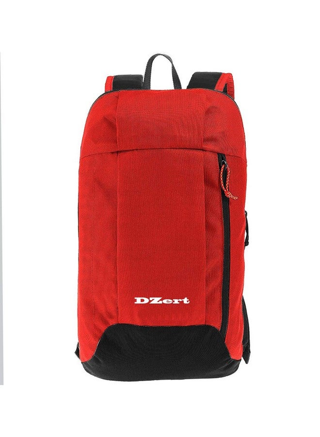 DZert 1 Day Hiking Backpack for Boys/Girl (10L) (Red-Black) - Image 2