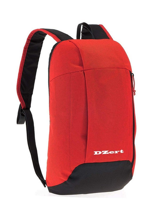 DZert 1 Day Hiking Backpack for Boys/Girl (10L) (Red-Black) - Image 1