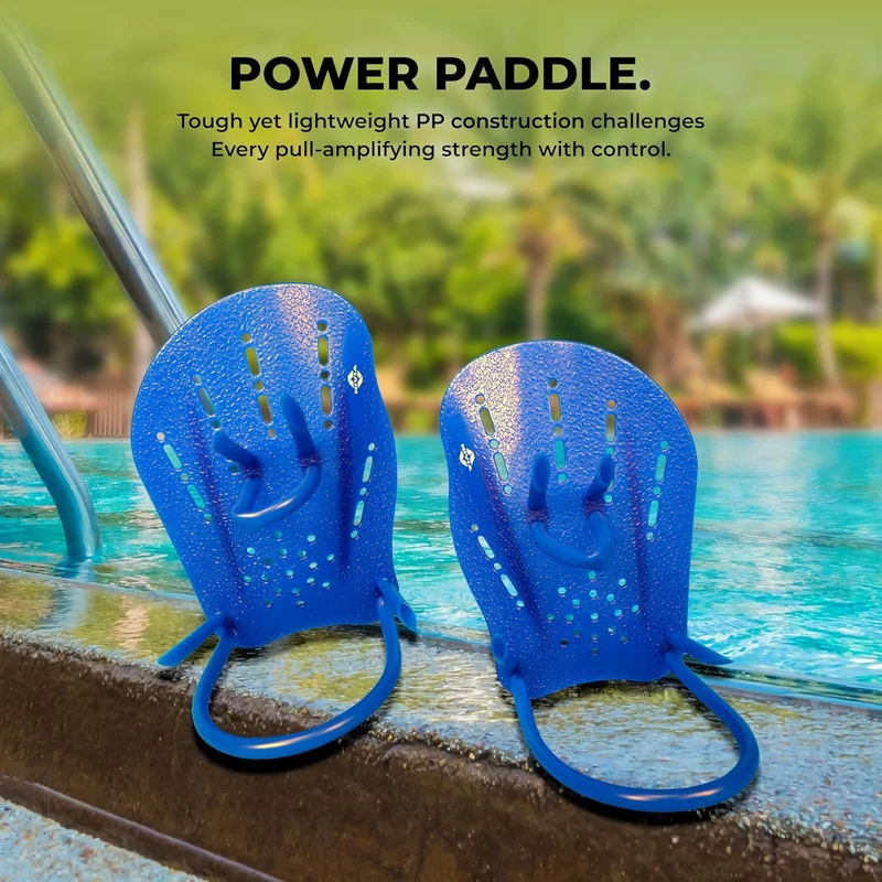 نيفيا Nivia Padel Pro Swimming Hand Paddles with Adjustable Silicone Straps for Adults