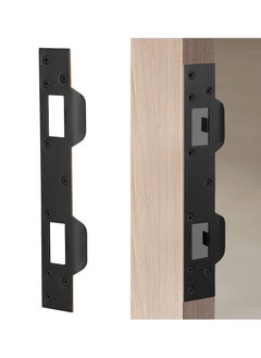 Door Strike Plate Oil Rubbed Bronze, Security Latch Plate for Exterior Interior Door, for Dead Latch and Deadbolt, Reinforcement Striker Plates Double Hole