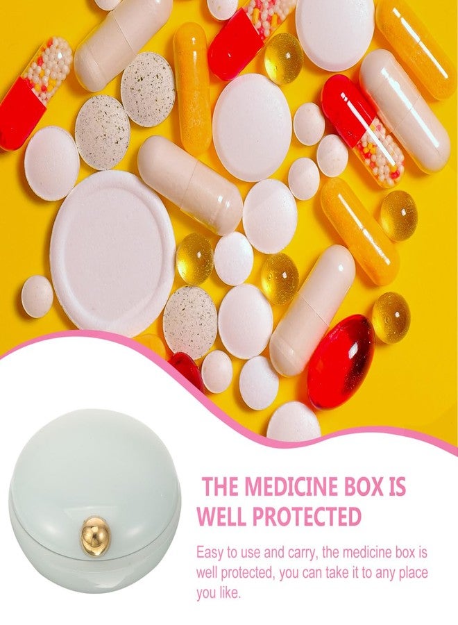 Alasum Travel Pill Organizer 4-Compartment Sealed Medication Case with Removable Dividers Portable Pillbox for Vitamins Small Case for Outdoor Use 3.42 X 3.30 X 1.73 in - Image 3