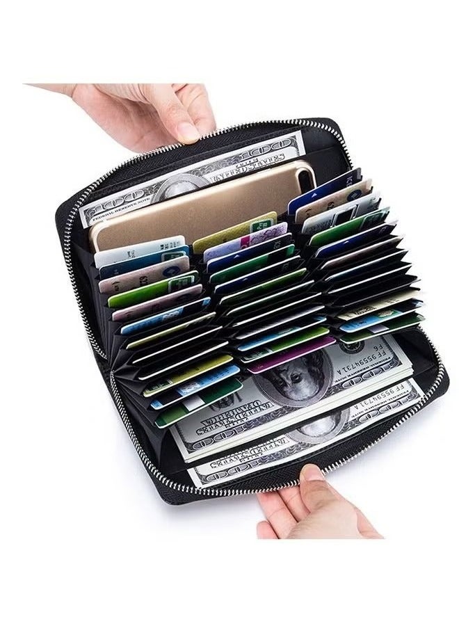 Generic Men Leather Wallet Purse Card Pack Money Clip RFID Credit Card Clip  - Image 1