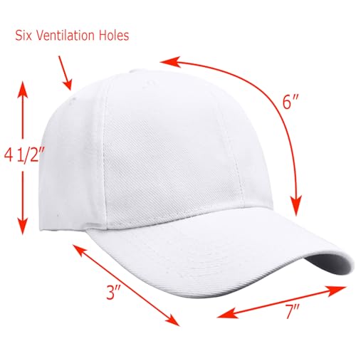 Falari Wholesale Bulk Lot 12-Pack Baseball Cap Adjustable Size Plain Blank Solid Color (12-Pack Assorted Color Group 1) - Image 2
