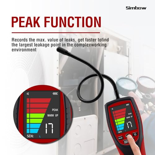 Simbow Refrigerant Leak Detector, ALD-200 PRO Freon & Combustible Gas Leak Detector, Freon Sniffer Air Conditioning Detection Automotive Halogen Gas Leak Detector for R410A R22 R1234YF R600a R290 - Image 5