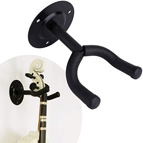 MUSTANG Wall Hanger With Guitar Capo Clutch Guitar Capo (Black) - Image 3