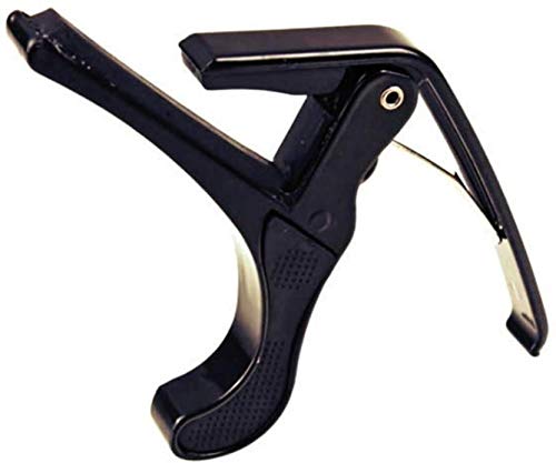 MUSTANG Wall Hanger With Guitar Capo Clutch Guitar Capo (Black) - Image 2